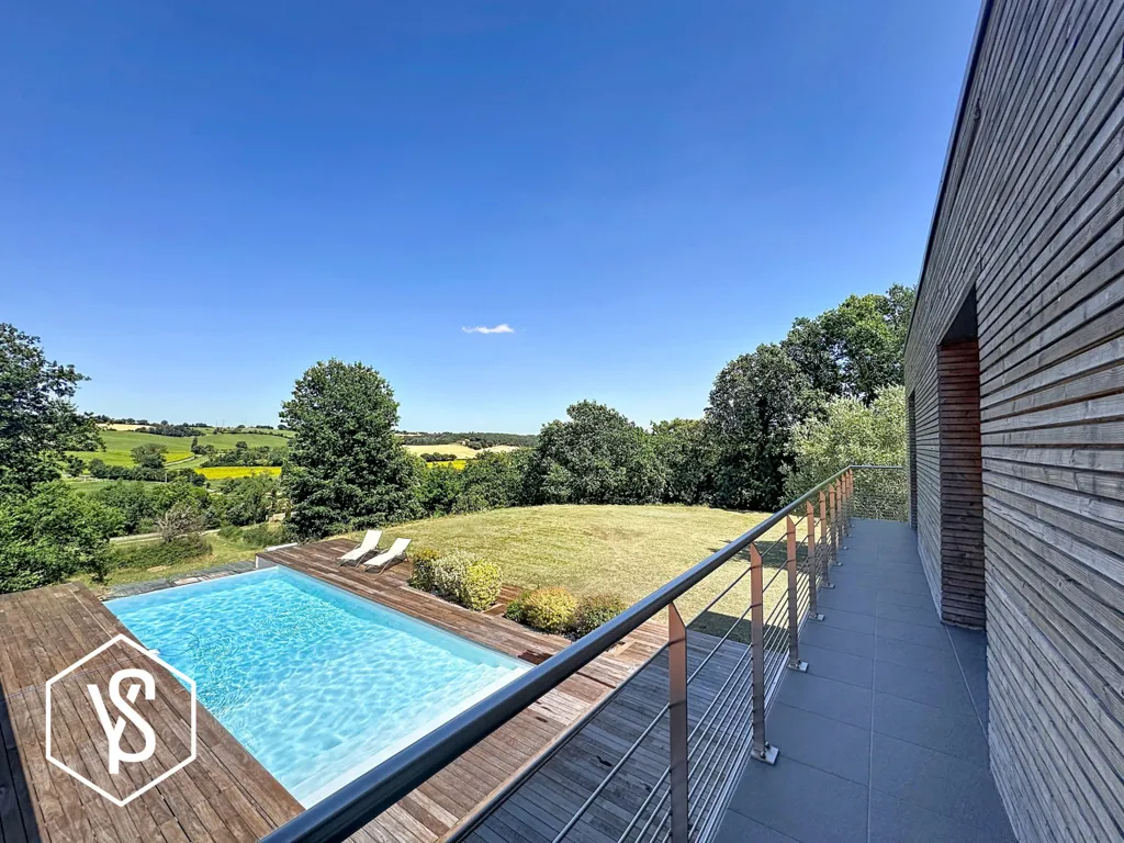 Piscina - Architect's Villa with Pool near Saint-Orens