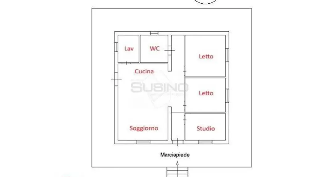 Floor Plan - Villa with Belvedere View in Siracusa