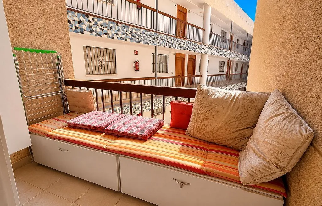 Balcony - Studio with Terrace and Pool on Avenida Habaneras