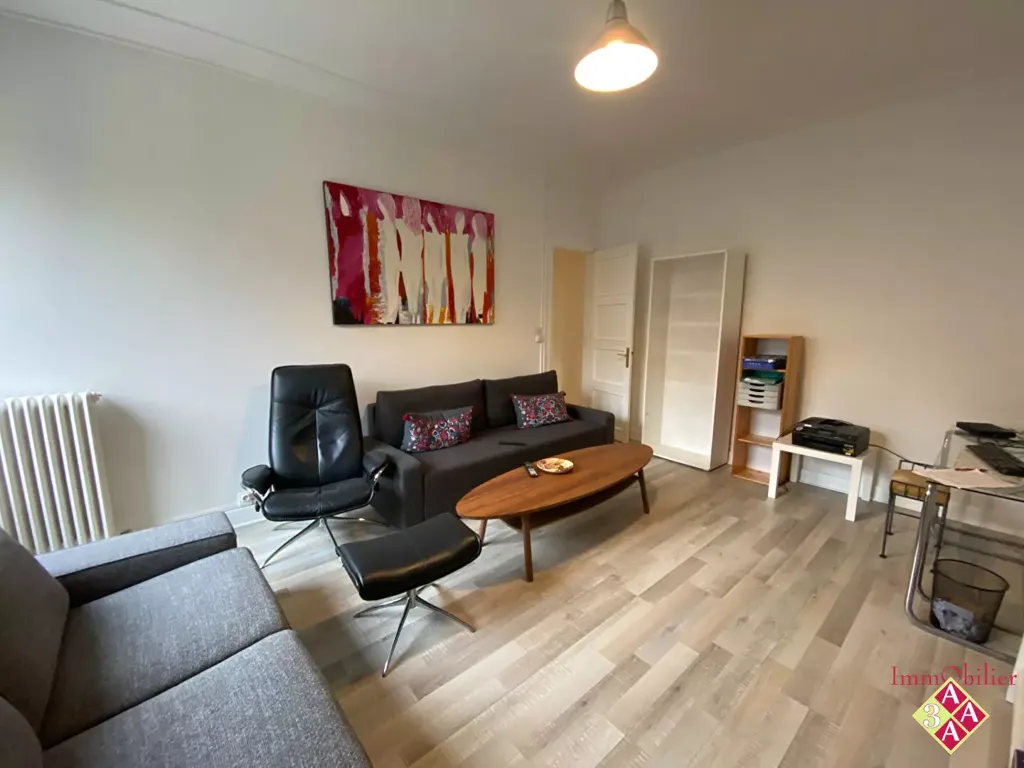 Living Room - Renovated Apartment with Balcony in Grenoble Centre