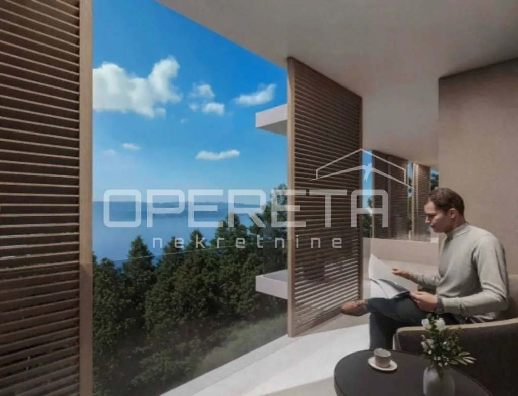 Balcon - Spacious Two-Bedroom Apartment with Balcony in Omiš