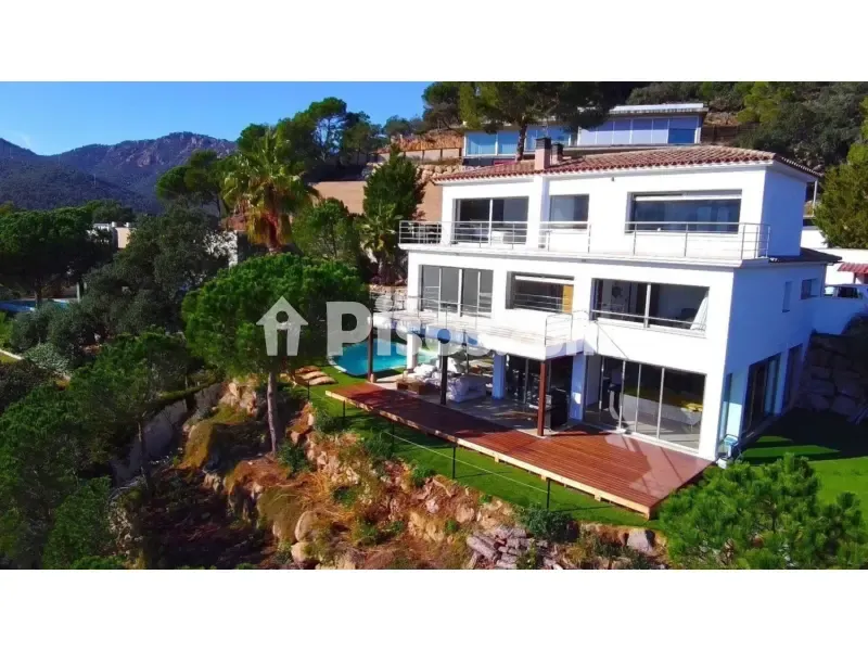 Aerial - Spacious House with Private Pool in Costa Brava