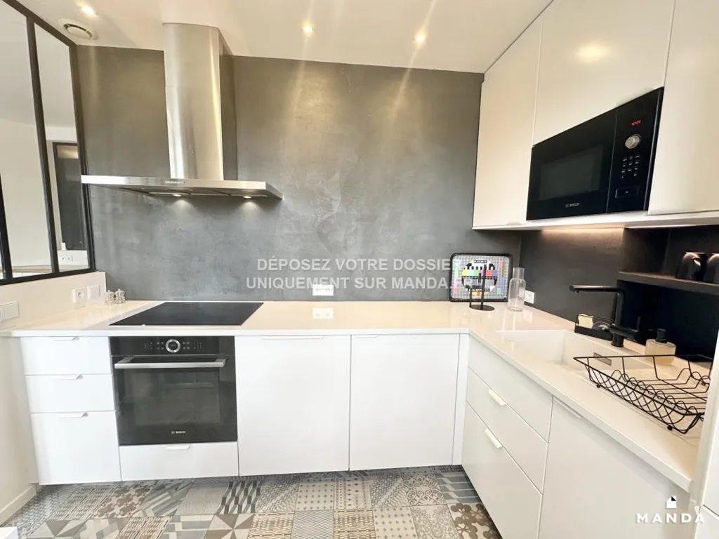 Kitchen - Duplex Flat with Balcony in Ivry-sur-Seine