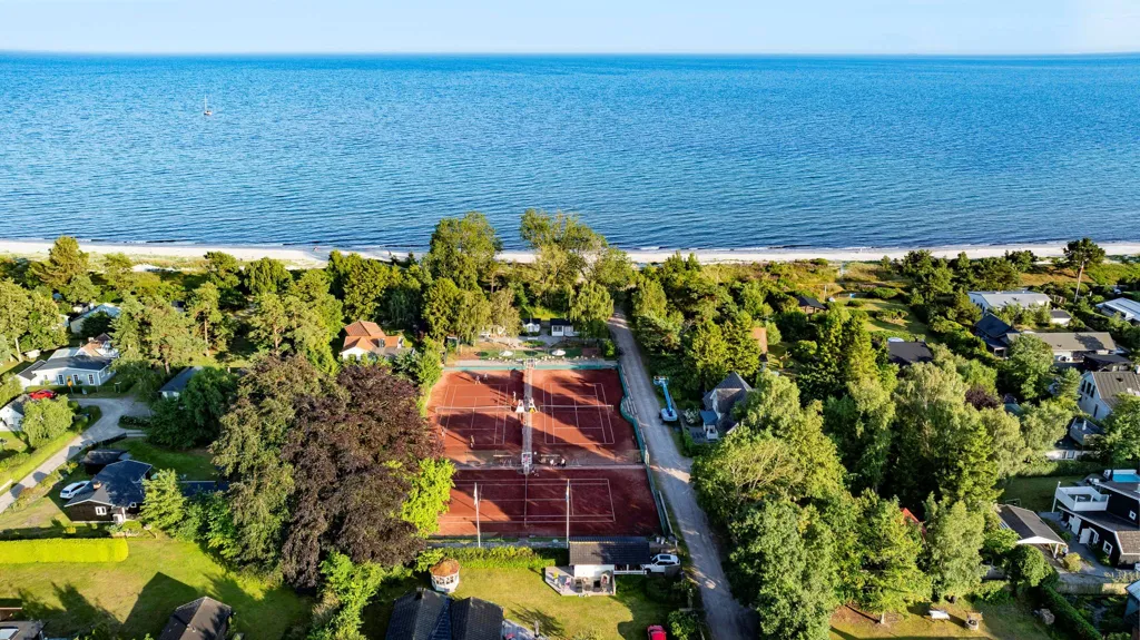 Vue aérienne - Villa with Pool and Sea View in Beddingestrand