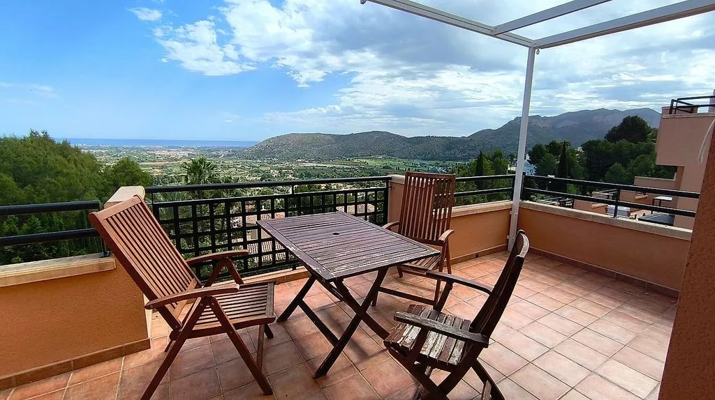 Terrasse - Penthouse with Pool and Sea View in La Sella