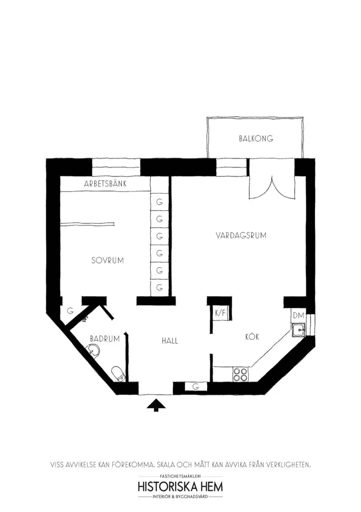 Plaan - Charming Two-Bedroom with South-Facing Balcony in Söder