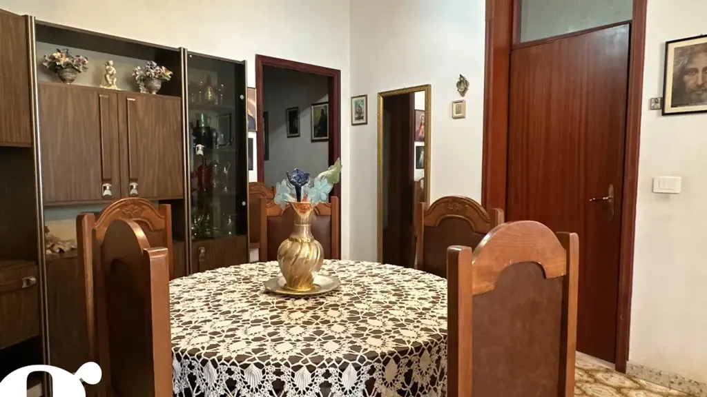 Dining Room - Seafront Apartment with Garden in Sant'Agata di Militello