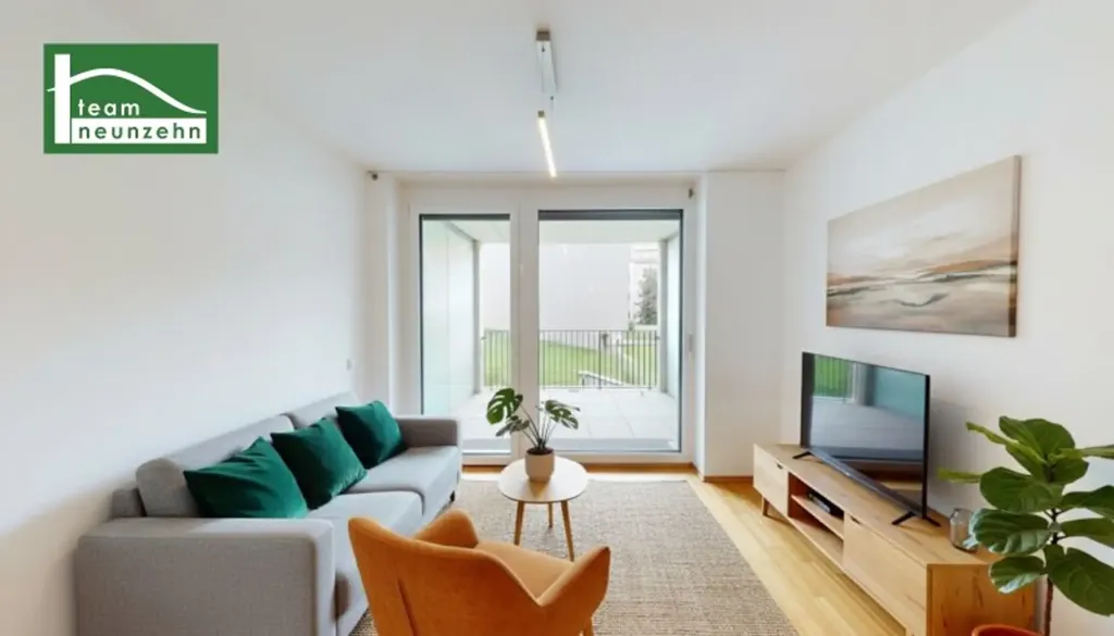Living Room - Modern Apartment with Loggia in Graz Centre