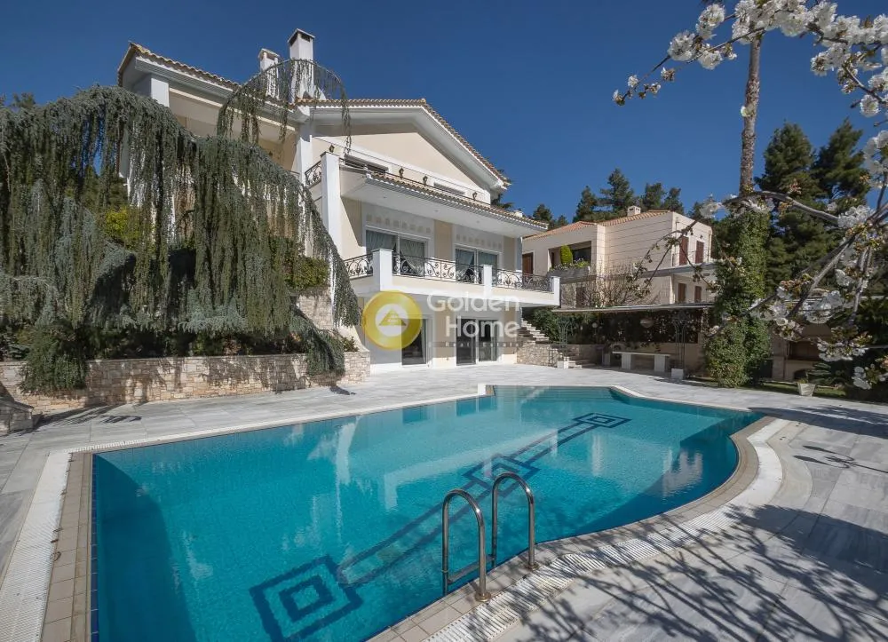 Piscine - Modern Villa with Sea View in Dionysos Centre