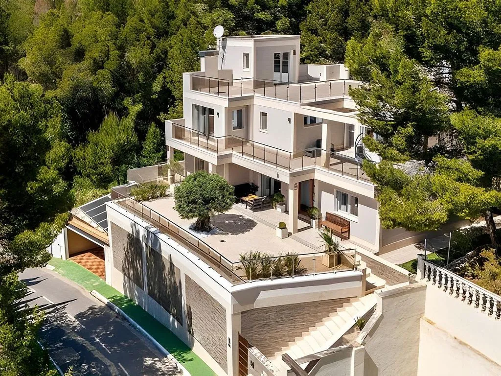 Vue aérienne - Luxury Villa with Pool in Altea Hills