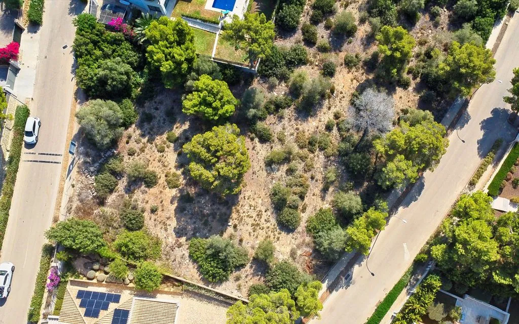 Õhuvaade - Development Land with Sea View in Nova Santa Ponsa