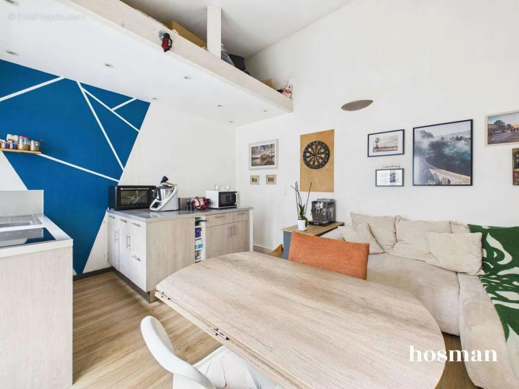 Soggiorno - Duplex with Balcony in Montparnasse, Paris