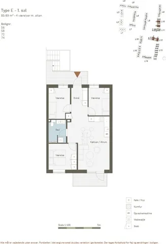 Appartement 4 pièces à Smørum