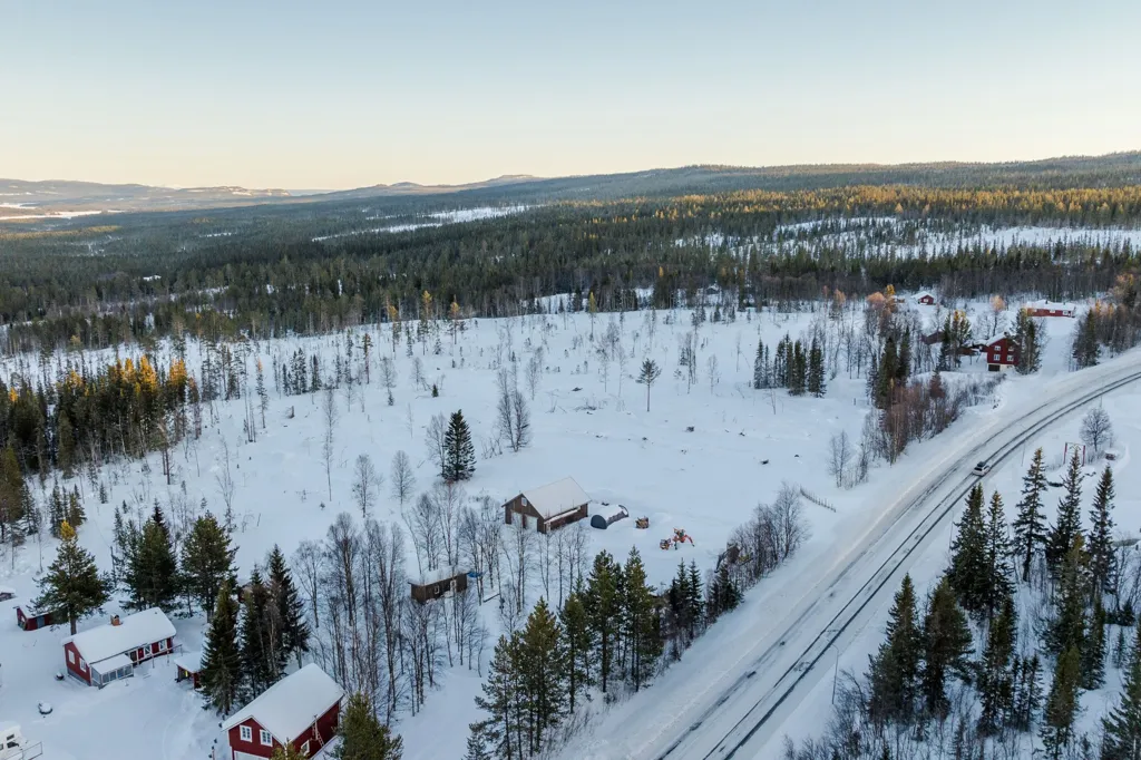 Vue aérienne - Plot with Mountain View in Funäsdalen