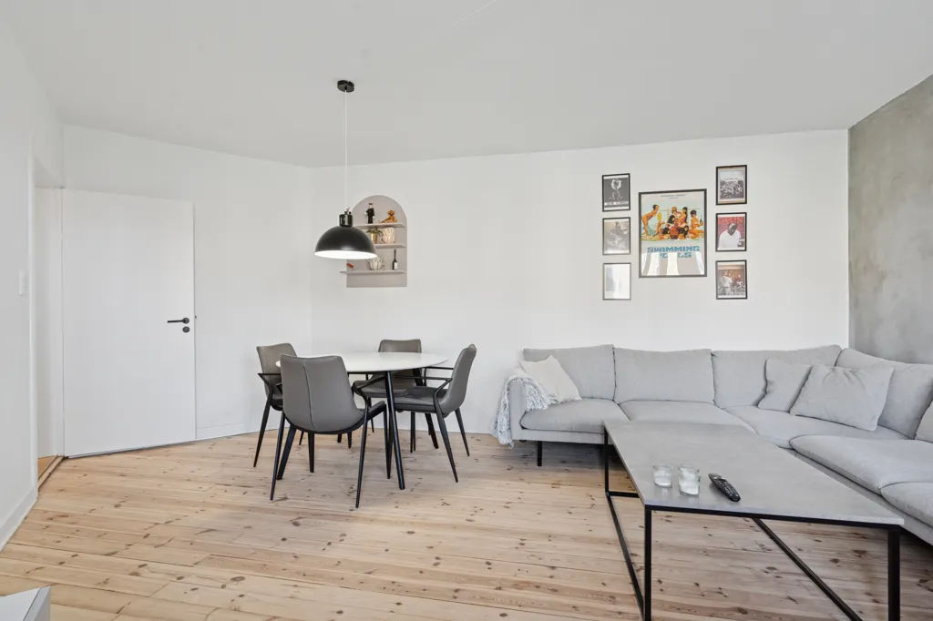 Séjour - Modernised Flat near Randers Station