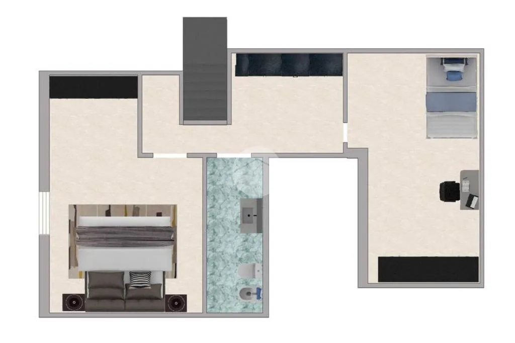 Plan - Villa Apartment with Balcony in Sedriano