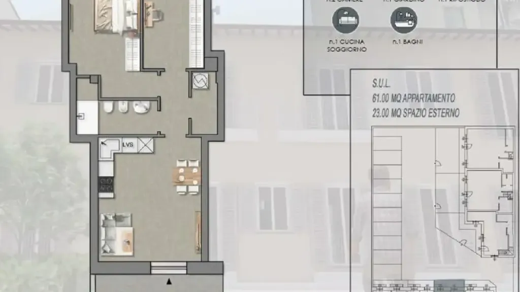 Newly Built Trilocale with Terrace in Florence