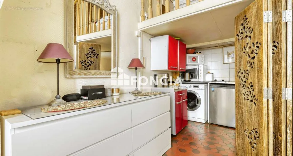 Cuisine - Studio avec Mezzanine sur Île Saint-Louis