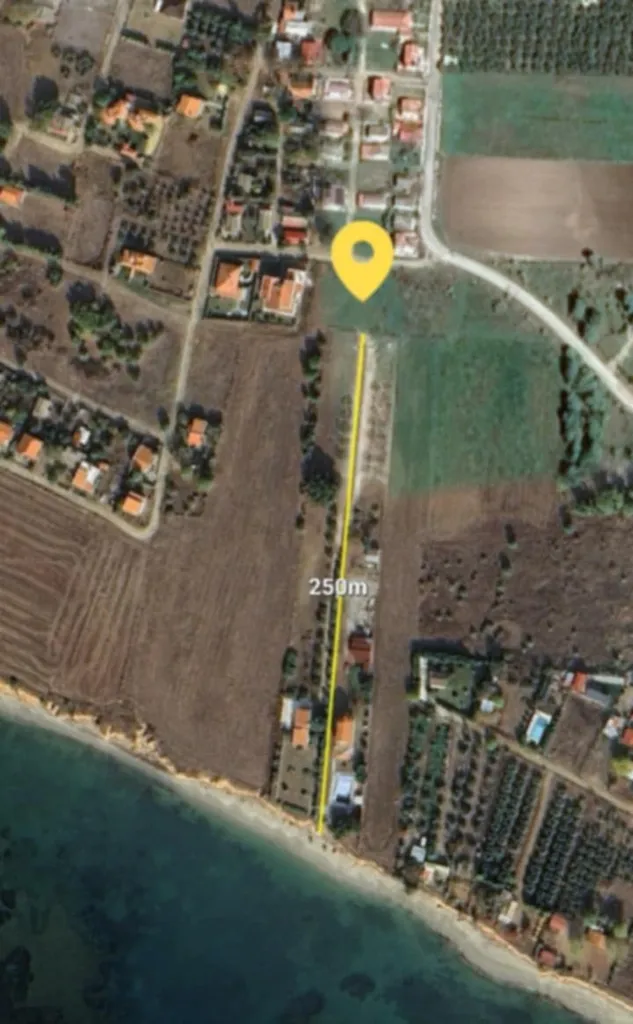 Õhuvaade - Beachfront Plot in Argyroupoli Rodopi