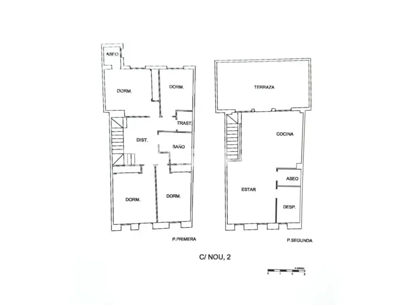 Plan - Rustic Escaleta House with Terrace in Catarroja