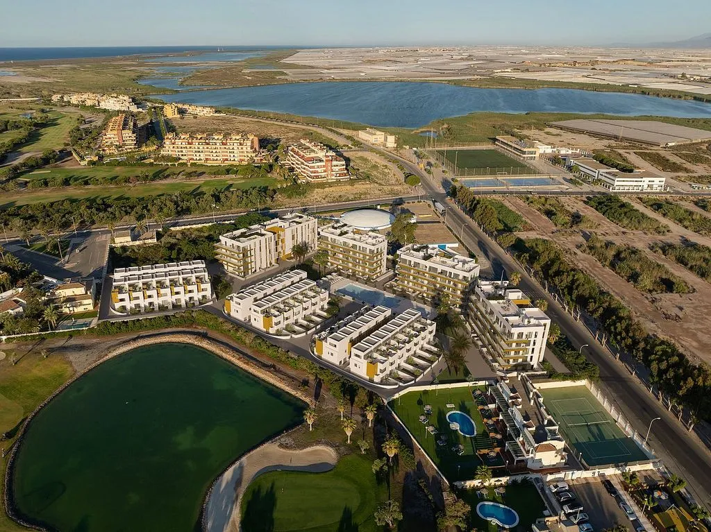 Vue aérienne - New Flat with Golf View in Roquetas