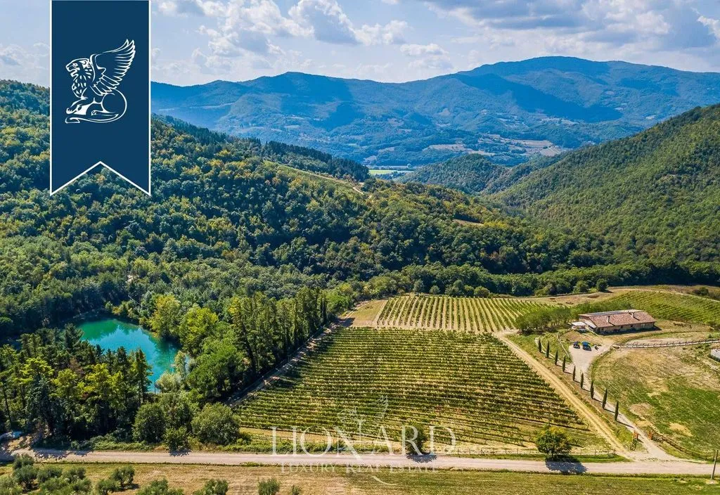 Vue aérienne - Historical Farmhouse with Pool in Dicomano
