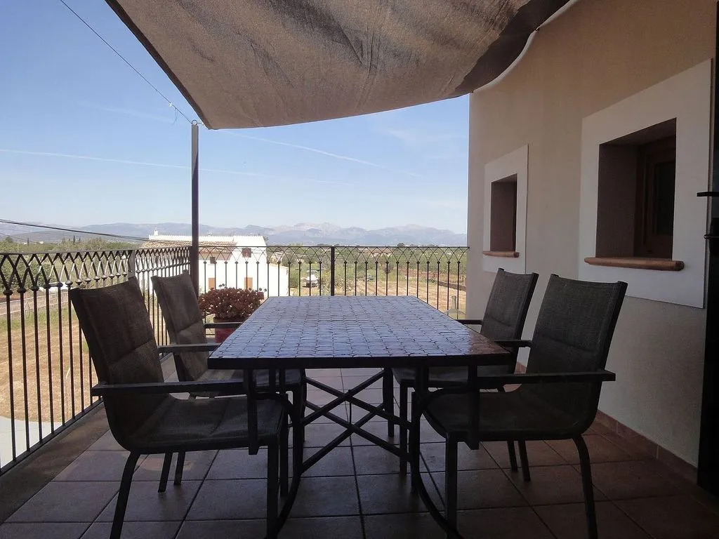 Terrace - Chalet with Pool and Terrace in Algaida