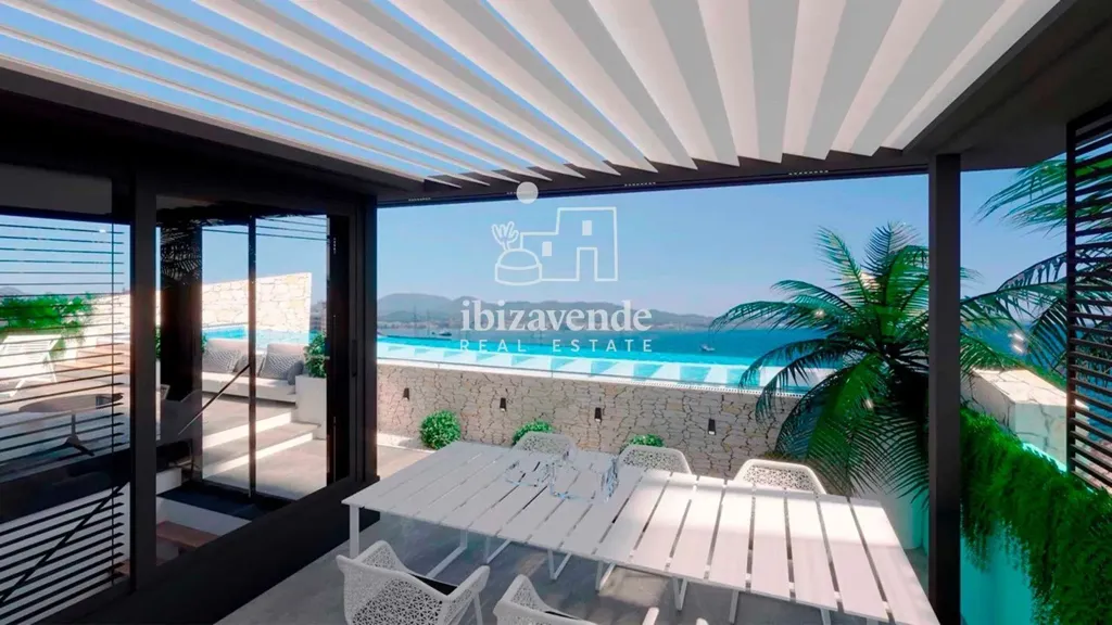 Terrasse - New Build Apartment with Sea View in San Antonio