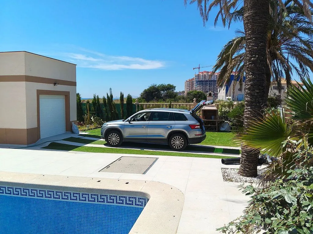 Pool - Chalet with Pool and Sea View in La Manga