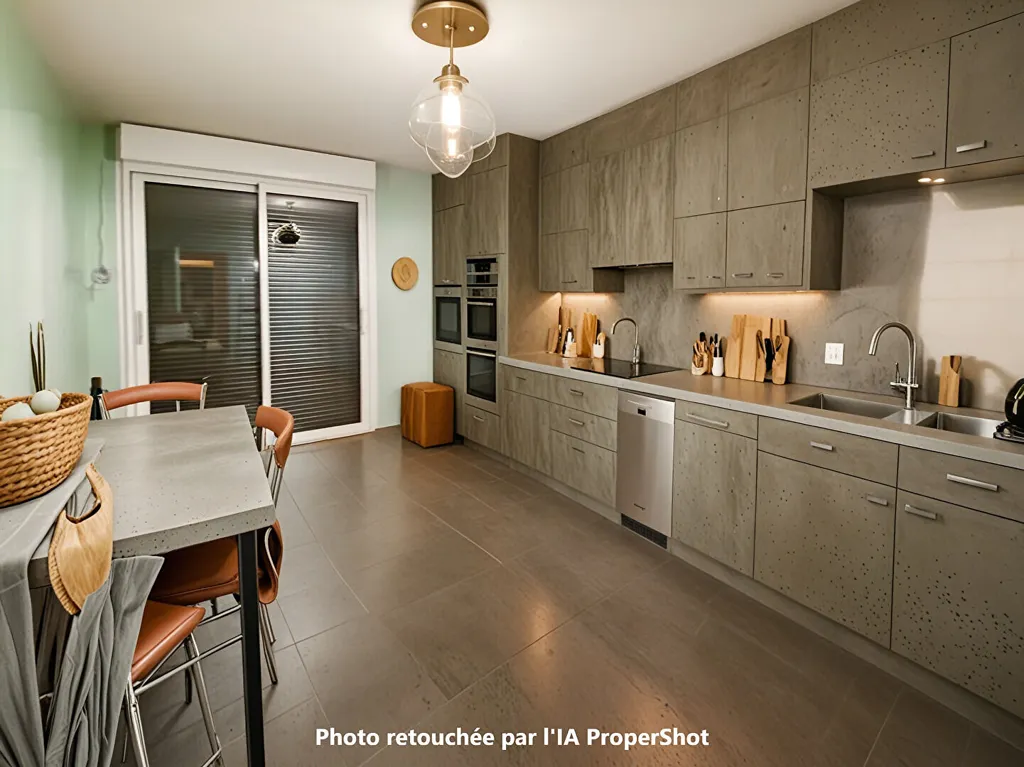 Köök - Apartment with Balcony and Garden in Lyon 2