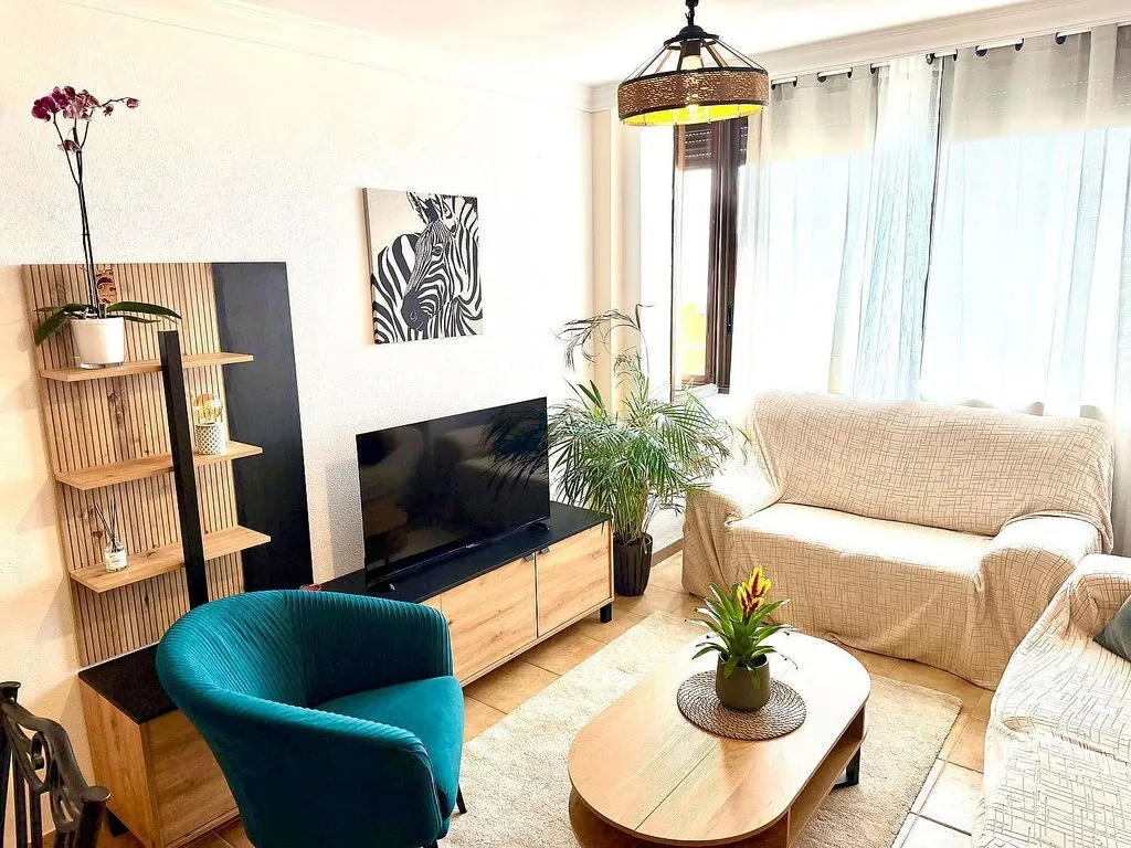 Living Room - Duplex with Sea View in San Cristóbal de La Laguna