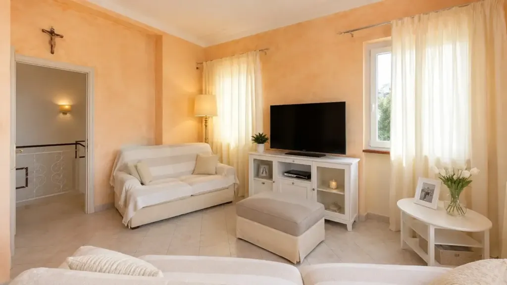 Living Room - Detached Villa with Dual Apartments in Massarosa