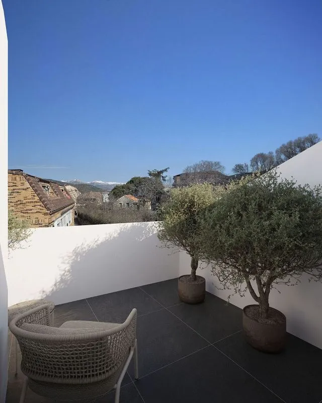 Terrasse - New Flat with Pool in Collado Villalba