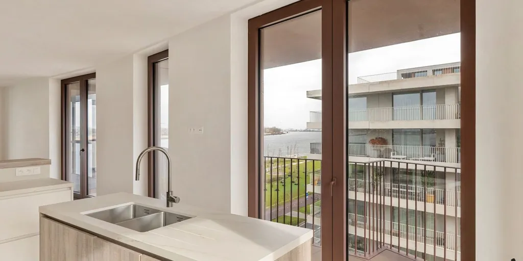 Köök - Luxury Apartment with Scheldt View in Antwerp