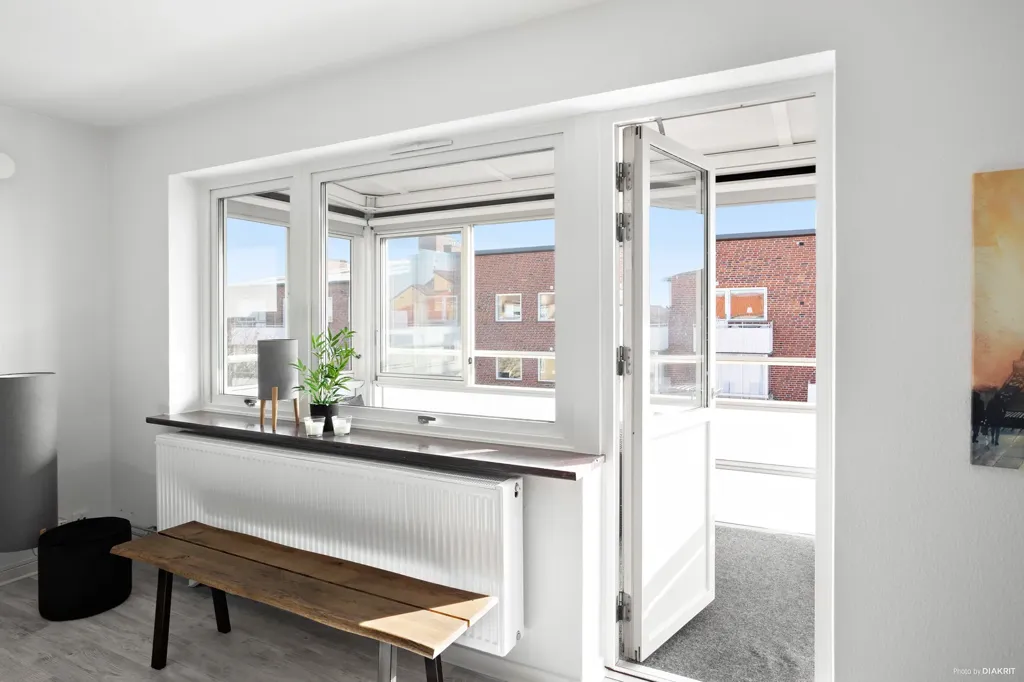 Balcon - Bright Two-Bedroom Flat with Balcony in Trelleborg