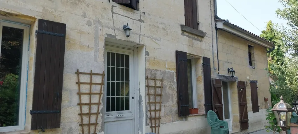 Extérieur - Maison en Pierre avec Jardin près de Libourne