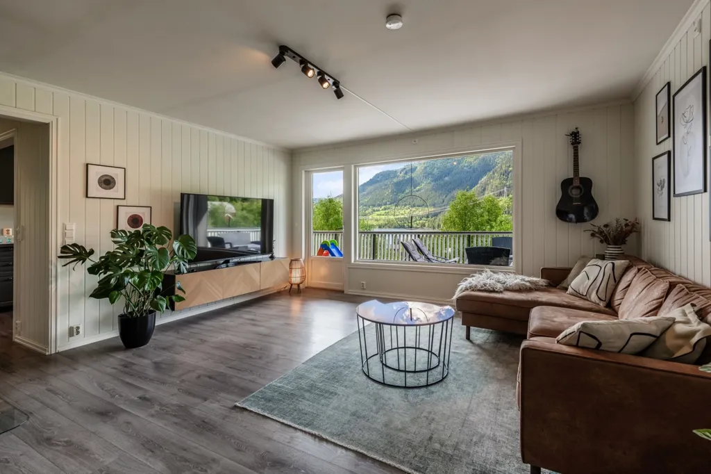Séjour - Apartment with Holsfjorden View in Norway