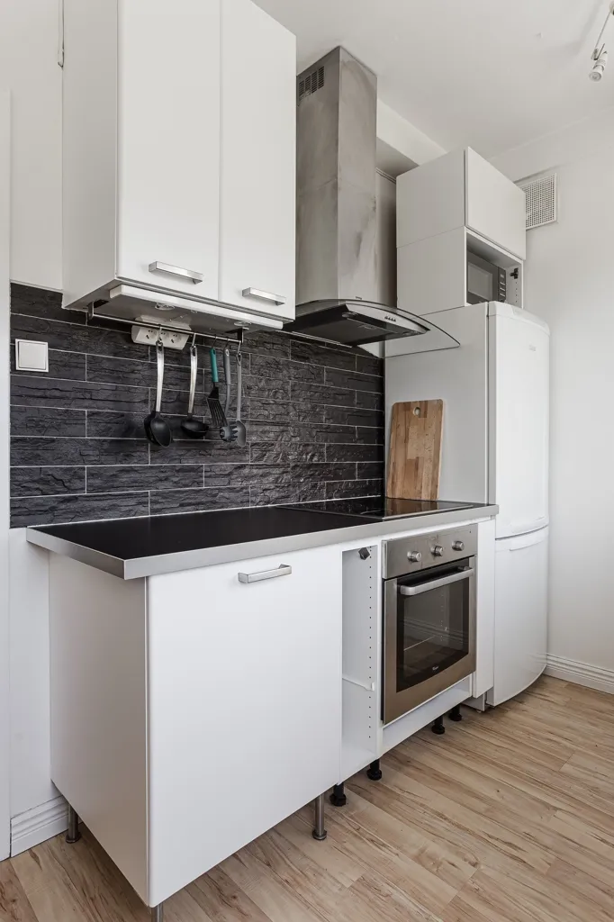 Kitchen - Central One-Bedroom Flat with Balcony in Borlänge