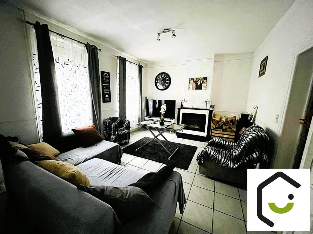 Soggiorno - Charming Semi-detached House with Garden in Eppeville