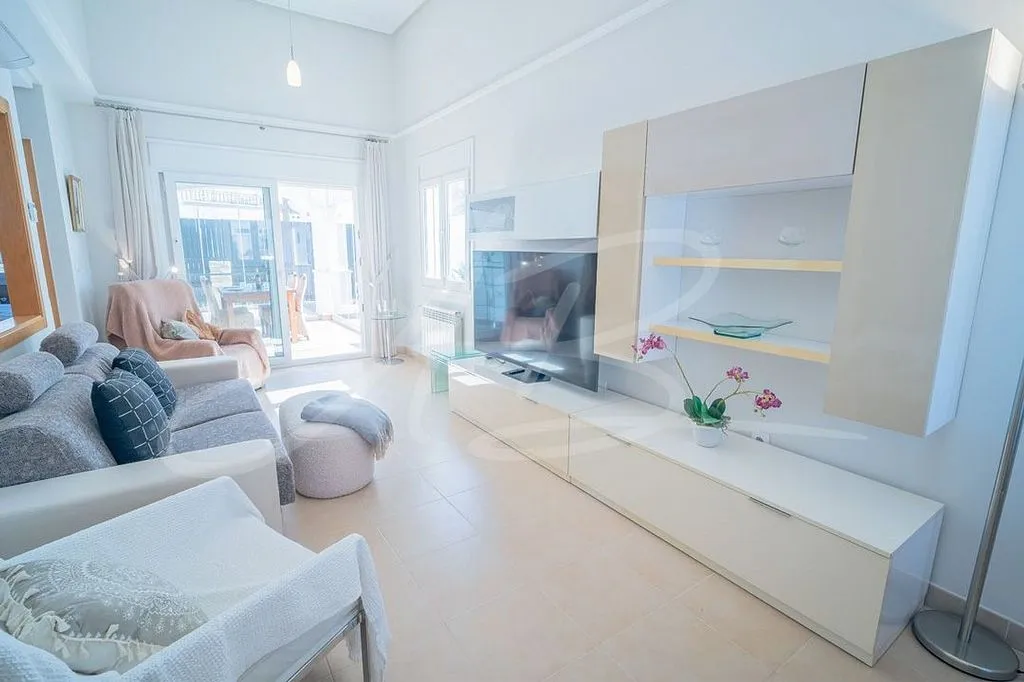Living Room - Chalet with Garden and Terrace in Mar Menor Golf