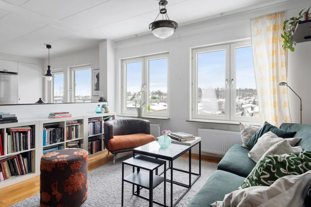 Living Room - Apartment with Balcony in Hagsätra