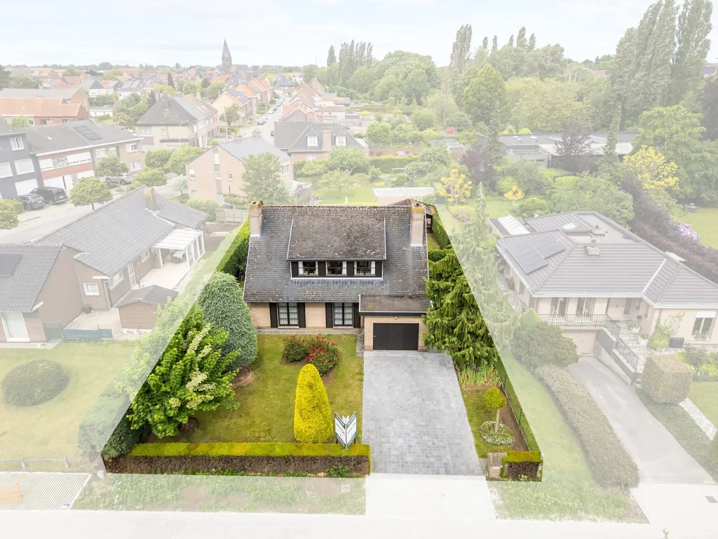 Vue aérienne - Villa à Renover près de la Leie à Bissegem