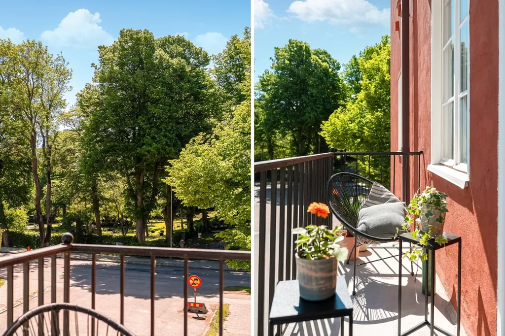 Balcon - Charming Corner Apartment with Four-Directional Views in Kristianstad