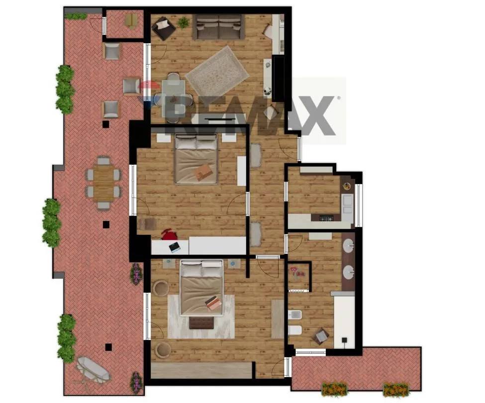 Plan - Ristrutturato Triplex with Terrace in Roma