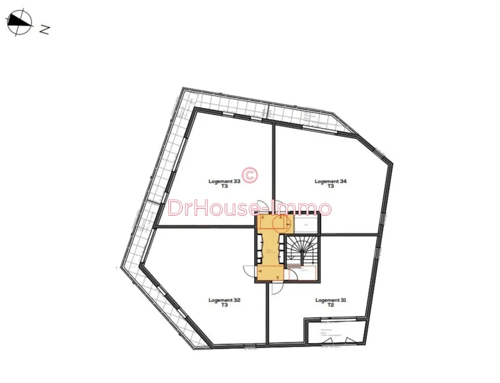 Plan - Appartement Lumineux avec Balcon à Vannes