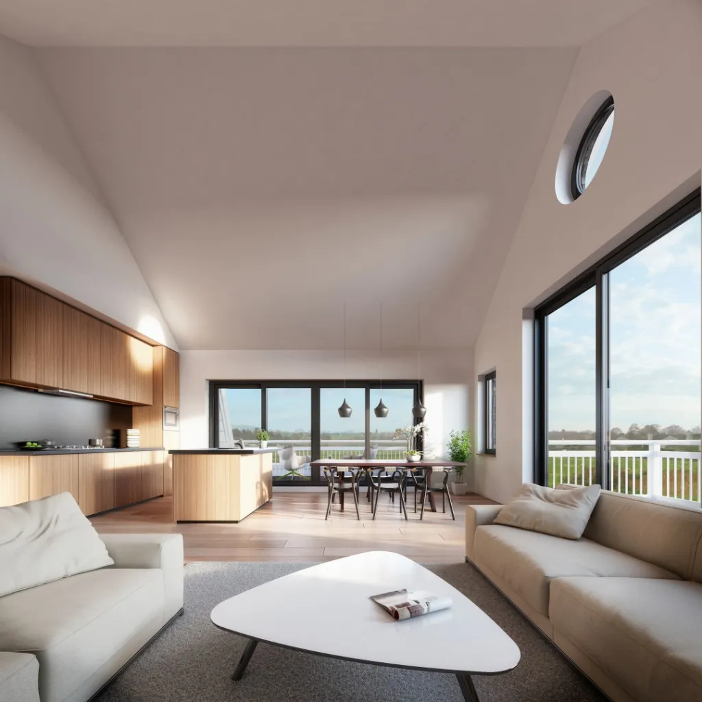 Living Room - Appartements with Duin View in Cadzand
