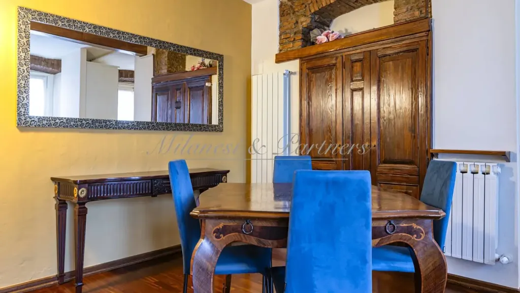 Salle à manger - Bilocale with Balcony in Bergamo