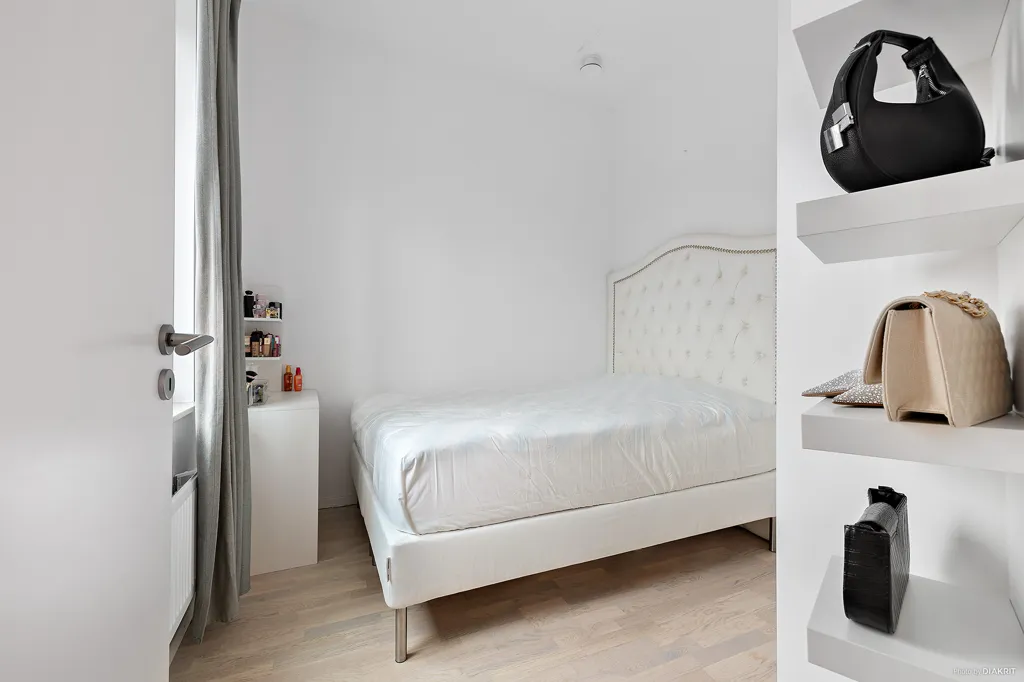 Bedrooms - 2-Bedroom Apartment with Balcony in Bromstensstaden