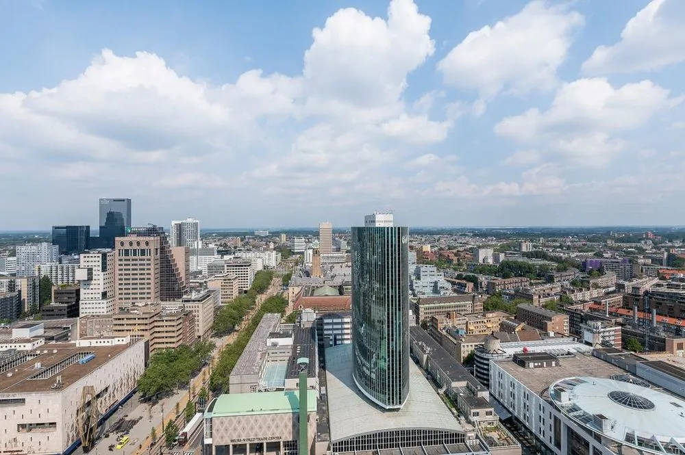 Vue aérienne - Apartment with Panoramic View in Rotterdam Centre