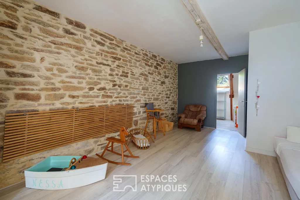 Living Room - Charming Country House near Concarneau